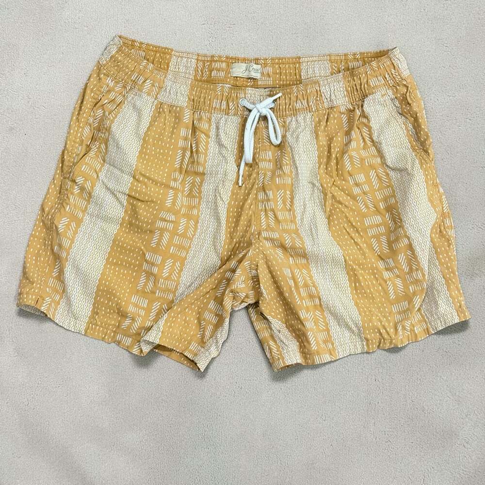 J.Crew Toehark Original Swimwear Striped Swim Trunks